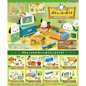 【MINIESCAPES】RE-MENT Miniaturen Japanse Petite Sample Series Pochacco's House Volledige Set 8 stuks Complete Box Poppenhuismeubels