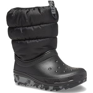 Crocs Unisex Kids Classic Neo Puff Boot T Laarzen Trend, Zwart, 26 EU