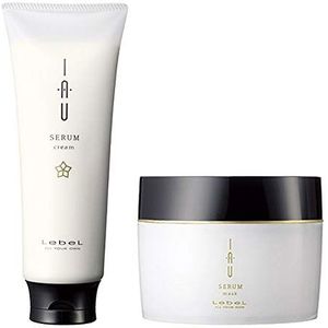 Lebel IAU Serum Cream 200ml & Lebel IAU Serum Hair Mask 170g Set