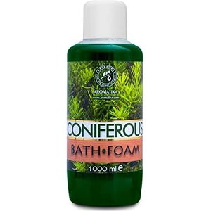 Badschuim Naaldhout 1000 ml - Badschuim met Etherische Olie van Zwitserse pijnboomolie - Aromatherapie Badkuip - Lichaamsverzorging - Hydratatie van de Huid - Baden - Schuimbaden - Badtoevoeging