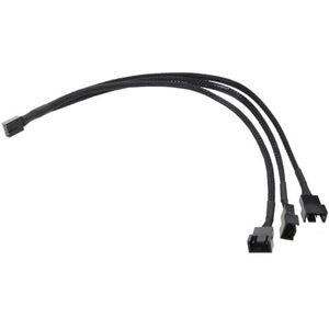 MOLKASIA Fan Hub CPU koeling 1 tot 3 poort 12 V naar ventilator-Header met 3 Pin PWM Controller Specifieke Voeding Uitbreidingskabel