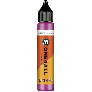 Molotow ONE4ALL Refill acryl, kleur 225 metallic roze 30 ml, navulinkt voor permanente markers