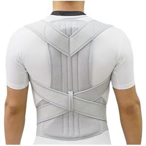 Rugcorrectie, Rug Taille Houding Corrector Verstelbare Bochel Correctie Riem Trainer Ondersteuning(Blue,XXXL)