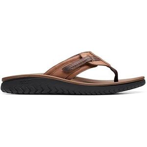 Clarks Wesley Sun Sandaal voor heren, Lichtbruin, 41 EU