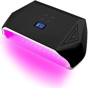 Led Uv Nagel Lamp Uv Led 128W Nagel Droger Rood Licht Kralen for Curing Polish Gel High Power blauw Wit Nagels Art Manicure Tool (Color : Grey, Size : 1)