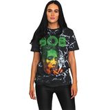 Bob Marley T Shirt Smoke Gradient Logo nieuw Officieel Dip Dye on Grijs Unisex