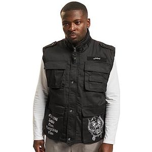 Brandit Motörhead Ranger Vest by Windjack voor heren, zwart, XL