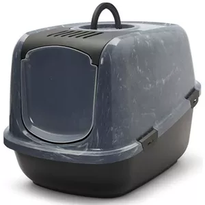 Petphabet Jumbo Kattenbak XXL, 63x48x43cm, Omheind, Paars