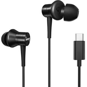 1MORE P20 In-Ear Oordopjes met Kabel, USB C Type-C Oordopjes, Hi-Res Audio, Geluidsisolatie, Microfoon en Volume Regelaar.
