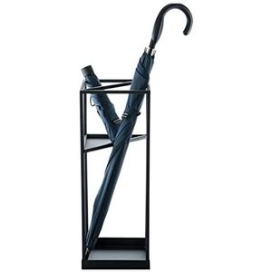 ZDJZMGZ Paraplu Houder Paraplu Stand Paraplu Stand Entryway Vrijstaande Paraplu Houder Metalen Lange Paraplu & Korte Opvouwbare Paraplu Houder Stand Rack Paraplu Rack
