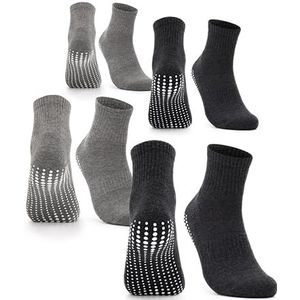 Occulto - Madeleine - Antislip Sokken - Zwart - Pak van 4 Paar