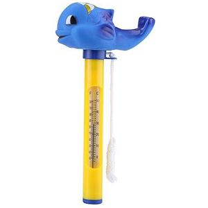 Qiterr drijvende thermometer, schattige drijvende dierthermometer voor alle buiten- en binnenzwembaden spa- en whirlpools