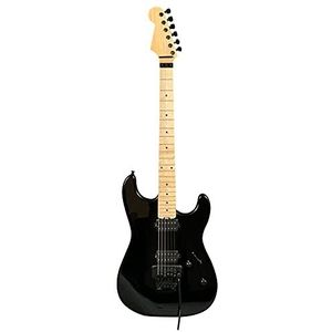 elektrische gitaar full size gitaar met 6 string esdoorn toets solid-body rechtshandig - zwart