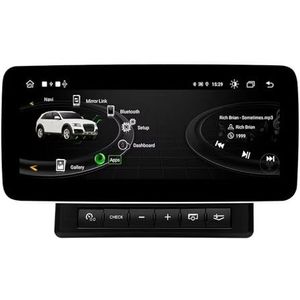 Android 14.0 2 Din Autoradio 12.3"" Touchscreen Auto Stereo voor Audi A6 C6 4F 2005-2011-[Ingebouwd CarPlay/Android auto/DSP/GPS]-Support MIC/Stuurbediening/Bluetooth 5.0(12.3 Inch 4G+WIFI 8Core 8G+128