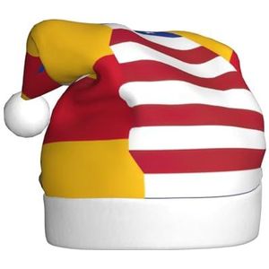 MDATT Kerstmutsen - feestelijke fotorekwisieten voor kerstfeesten, verschillende ontwerpen voor volwassenen, Amerikaanse vlag van Spanje