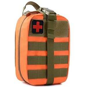 Arightmu Ehbo-tas, leeg, tactisch medisch zakje, EMT noodsituatie, survivalkit, outdoor, reizen, molle, scheur-weg, EMT voor medische multifunctionele heuptas, militaire hulpmiddelkit (oranje)