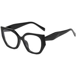 Halloween-cadeau Modieuze montuur, Unisex brilmonturen met veelkleurige lenzen(Black)