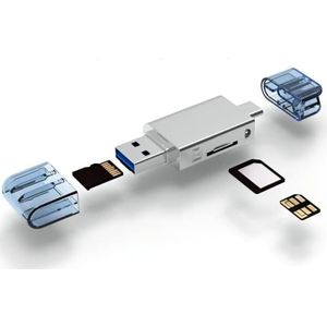 Huawei - USB-C naar NM Nano-geheugenkaart en TF Micro SD-kaartlezer - Zwart - Geschikt voor Huawei mobiele telefoon en laptop
