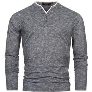 INDICODE JEANS Shirt 'Coleson'  grijs / antraciet