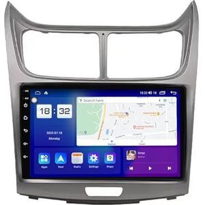 Android 14 autonavigatie in-dash autoradio-ontvanger voor Chevrolet Sail 2009-2014 dubbel Din 9 inch touchscreen autoradio met satellietnavigatie Bluetooth handsfree RDS SWC(T2 8Core 8+128G)
