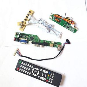 Voor LTN154X1-L02/L03 1CCFL 30Pin LVDS Remote+Inverter+toetsenbord VGA HDMI AV USB T.V53 controller board LCD display panel DIY kit (LTN154X1-L03)