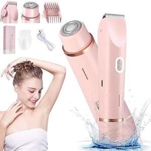 Glow Aura Shaver, Glowshave Haarverwijderaar, Dual Head Shaver Vrouwen, GlowShave - 2-in-1 Body Shaver voor dames, nat en droog, voor beenarm en onderarm (1 stuks)