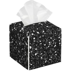 Wit Zilver Grijs Glitter Diamond Glitter, Tissue Box Cover Tissue Box Houder Tissue Dispenser Tissue Houder