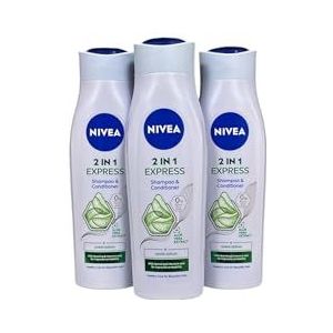 Nivea Shampoo & verzorgende spoeling 2-in-1 Express, 3-pack (3 x 250 ml)