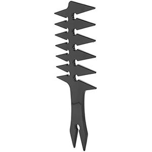 Verschillende Gift Wide Tooth Comb, Haarkam Stabiel Duurzaam voor Unieke Haarstijl voor Haarstyling (zwart)