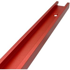 Verstekgeleider Van Aluminiumlegering Met Groef En Verstekstang, Tafelzaagverstekgeleider, Houtbewerkingsgereedschap(Red,500mm)