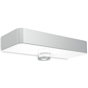 Steinel LED-buitenlamp op zonne-energie XSolar SOL-O S, IR-sensor, schemerschakelaar, 1,5 W, LED-module, IP44, aluminium, zilver