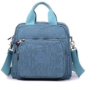 Meisjes Multifunctionele Waterdichte Nylon Top Handvat Handtas Crossbody Satchel Portemonnee Rugzak Leuke Multi-Pocket Rits Reizen Rugzak Tote, Geen-12, M, Bakken