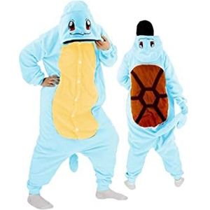 SUYGGCK One Piece Pajamas Women Pajamas Anime Men Full Body Pajamas Tortoise Onesies For Adults One-Piece Cosplay Costume Christmas Home-Wear Gift-Squirtle Onesie,L