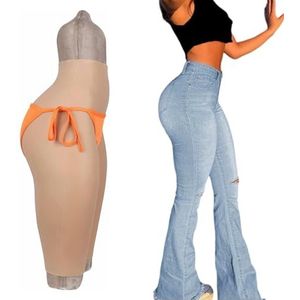 Adima Crossdresser Siliconen Panty Pluggable Kleding Man aan Vrouw Nep Vaginale Broek Hip Enhancer voor Transgender,ivoor,upgrades