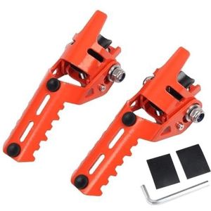 voetsteunen motorfiets Voor SUZUKI Voor DL650 Voor V-Strom DL 650 XT Voor VStrom Voor DL ​​1000 250 Voor DL1000 Voorste Voetsteunen Rest Voetsteunen Klemmen Pedalen Motorfiets Voetsteun(Oranje)