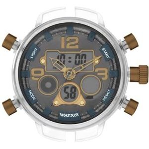 Watx&Co lors XXL Rock Mens analoog/digitaal quartz horloge met rubberen armband RWA2818, Quartz horloge, Digitaal