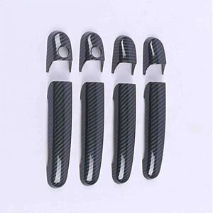 Voor Seat Voor IBIZA 1993-2002 Koolstofvezel Chrome Auto Deurgreep Covers trim Overlays Styling Accessoires: