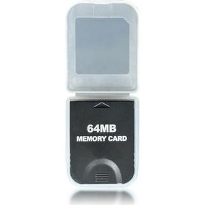 WICAREYO Zwarte 64M geheugenkaart compatibel voor Wii NGC Console