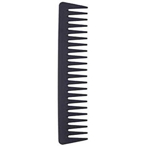 DieffematicSZ kam Pro Women Men Wide Tooth Carbon Comb Durable Heat Resistance Professional Anti-Static Barber Hair Styling Brush