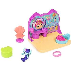 Gabby's Dollhouse Gabby et la Maison Magique Playset Deluxe Le Spa, 1 figuur + accessoires, onderdeel voor poppenhuis, cartoon Gabby en het magische huis, speelgoed voor kinderen vanaf 3 jaar
