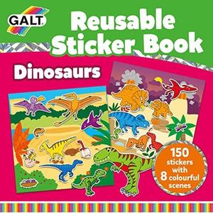 Galt Toys, Reusable Sticker Book - Dinosaurs, Sticker Books, Ages 3 Years Plus
