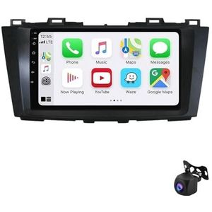 Android 12 autoradio 9"" Touchscreen Auto Stereo voor Mazda 5 3 CW 2010-2015 Ingebouwde Carplay Android Auto Ondersteunt WiFi GPS Bluetooth USB Stuurbediening/Mirror Link/achteruitrijcamera (Color : X