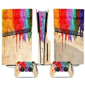 Voor PS5 PRO Skin Digital Edition Console En Controller Vinyl Cover Skins Wraps Krasbestendig, Compatibel Met Voor PS5 Digital Edition Pro 68293 Geen Schuimvorming Bubbelvrij