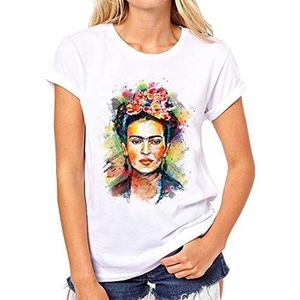 Vrouwen Olieverfschilderij Avatar Printing T-Shirt - Korte Mouw Crew/V-hals Grappig T-shirt Zomer Ademend Blouse Tops, Stijl 11, XXL