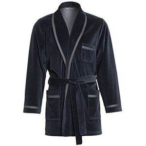 Revise RE-117 korte kamerjas voor heren, ochtendjas, velours/fluweel, grafiet/antraciet, XXL