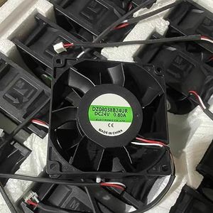 LMNCBVYA DC 24V 0.80A DZ08038B24UR 8038 8cm 3-Wire Double Ball Bearing Fan for Efficient Solutions