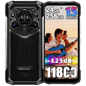 DOOGEE Blade 20 Pro, robuust 4G mobiele telefoon, 11800 mAh, 18 W, 24 GB + 256 GB (2 TB), 50 MP KI-camera, 16,6 cm HD+, 156 dB luidspreker, Triple Slot/IP68/NFC/OTG/GPS