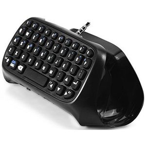 Richer-R Bluetooth draadloos toetsenbord, mini draadloos Bluetooth 3.0 gaming toetsenbord, draagbare toetsenbordcontroller keyboard chatpad voor -controller, zwart