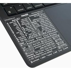 Synerlogic - Sticker voor Mac OS - Gelamineerd Vinyl - 2 Stuks - Helder/Wit