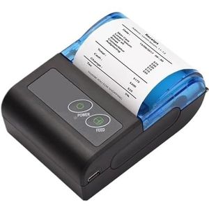 203DPI Thermische Labelprinter Draagbare Mini Thermische Printer 2 Inch Draadloze BT USB Ontvangstbewijs Ticketprinter Met 58mm Papier Helder Afdrukken